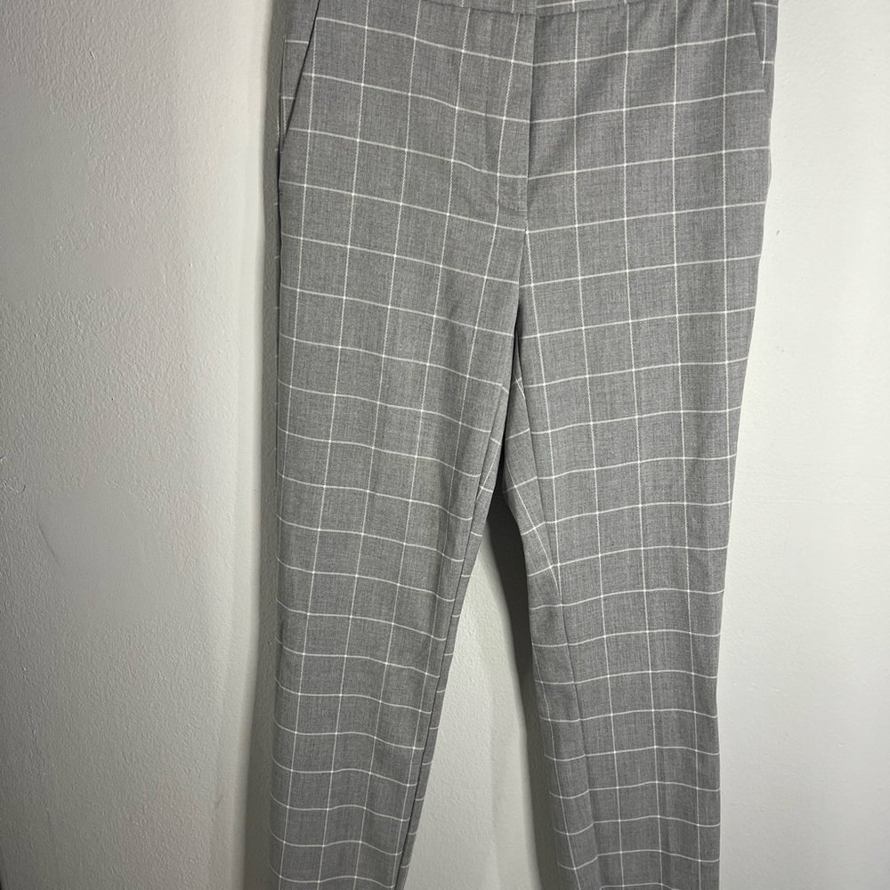 Zara Gray Checkered Pants